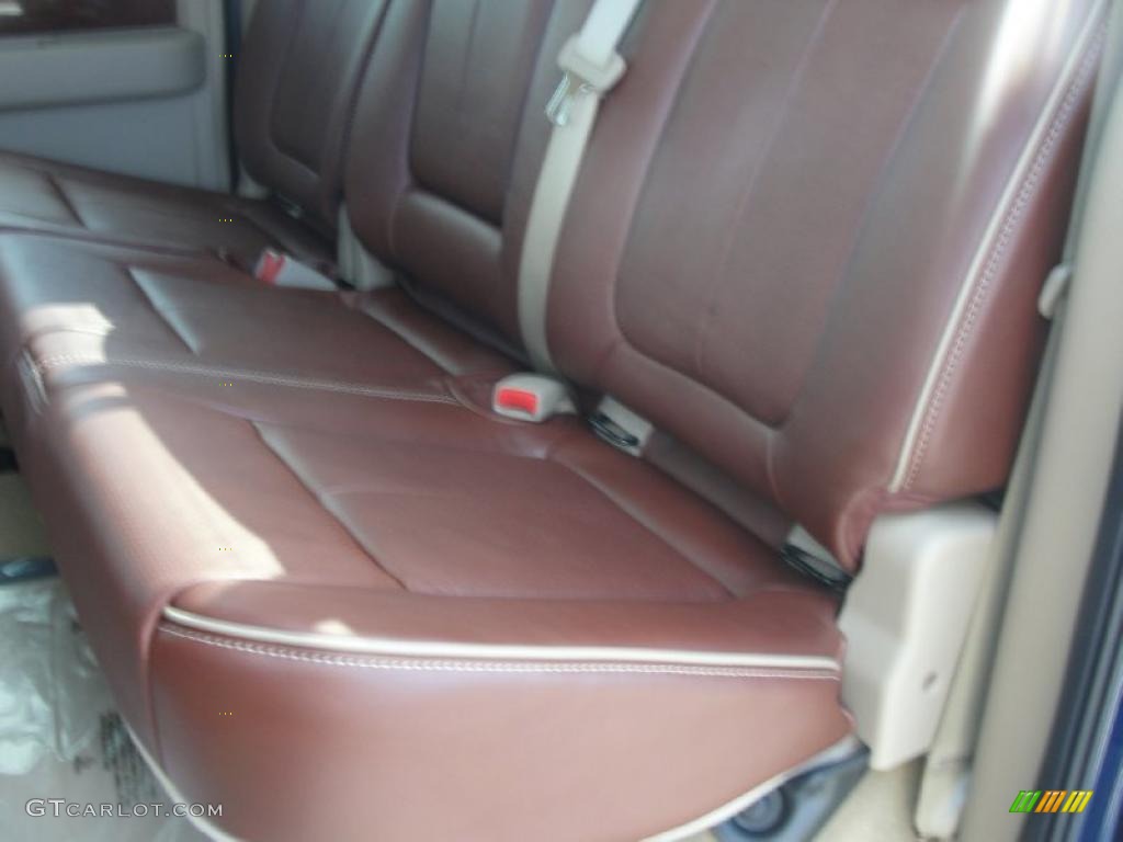 2010 F150 Lariat SuperCrew - Dark Blue Pearl Metallic / Chapparal Leather photo #20