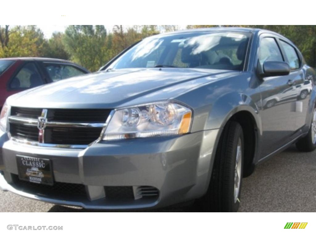 Silver Steel Metallic Dodge Avenger