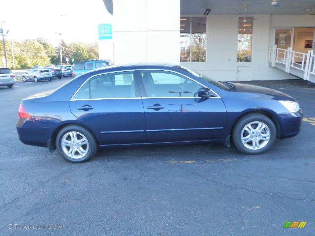 2007 Accord EX Sedan - Royal Blue Pearl / Gray photo #1