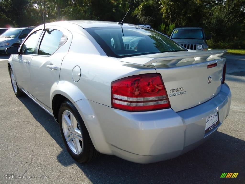 2010 Avenger R/T - Bright Silver Metallic / Dark Slate Gray photo #3