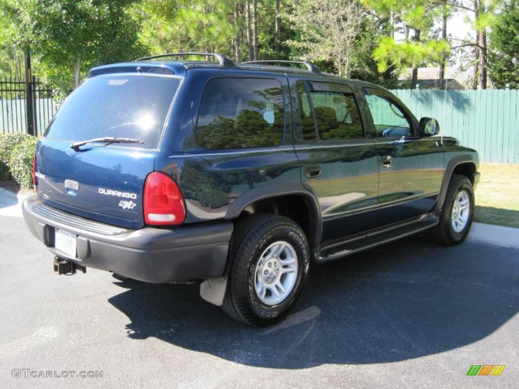 2003 Durango SXT 4x4 - Atlantic Blue Pearlcoat / Dark Slate Gray photo #12