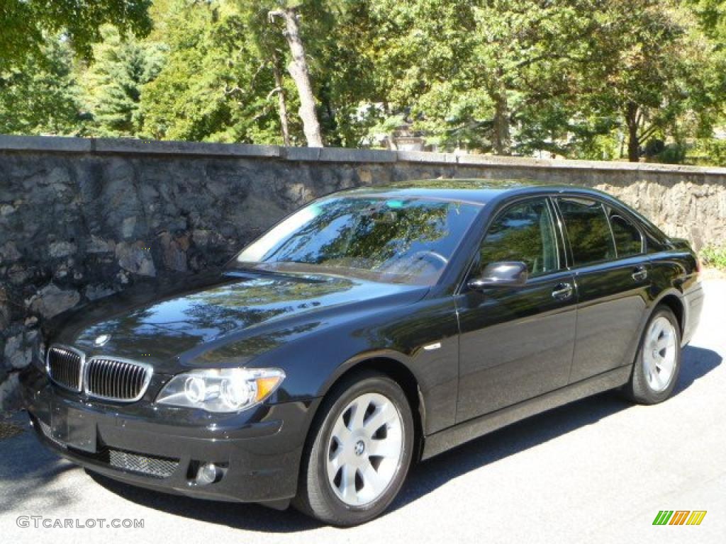 2007 7 Series 750i Sedan - Jet Black / Black photo #2