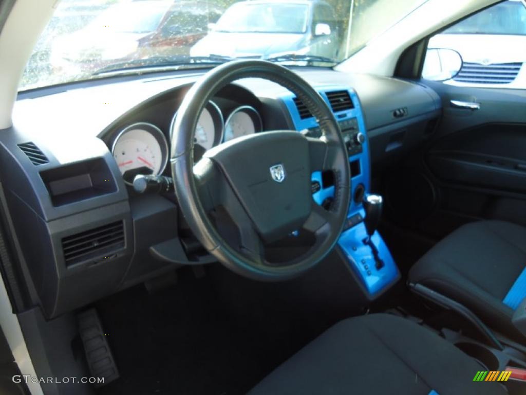 2009 Dodge Caliber R/T Dark Slate Gray/Blue Dashboard Photo #38296023