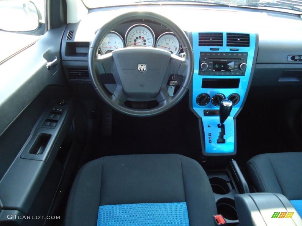2009 Dodge Caliber R/T Dark Slate Gray/Blue Dashboard Photo #38296067