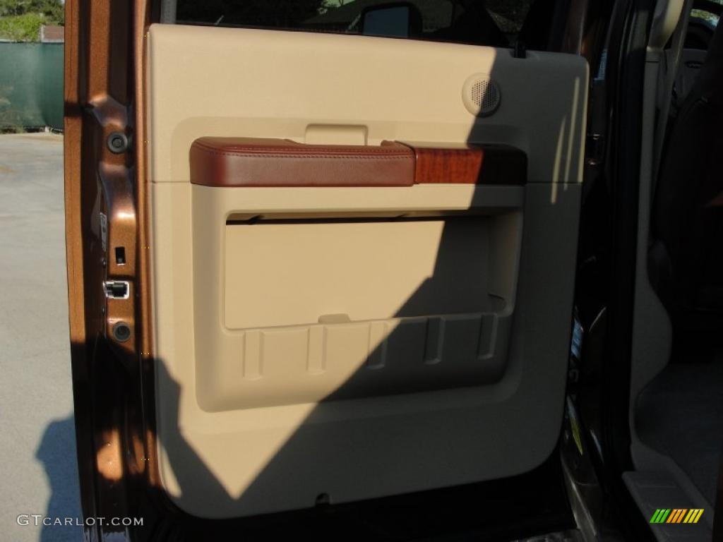 2011 F350 Super Duty King Ranch Crew Cab 4x4 Dually - Golden Bronze Metallic / Chaparral Leather photo #21