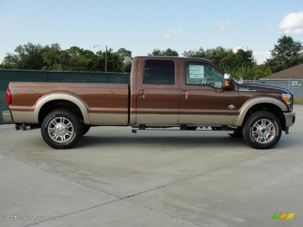 2011 F250 Super Duty King Ranch Crew Cab 4x4 - Golden Bronze Metallic / Chaparral Leather photo #2