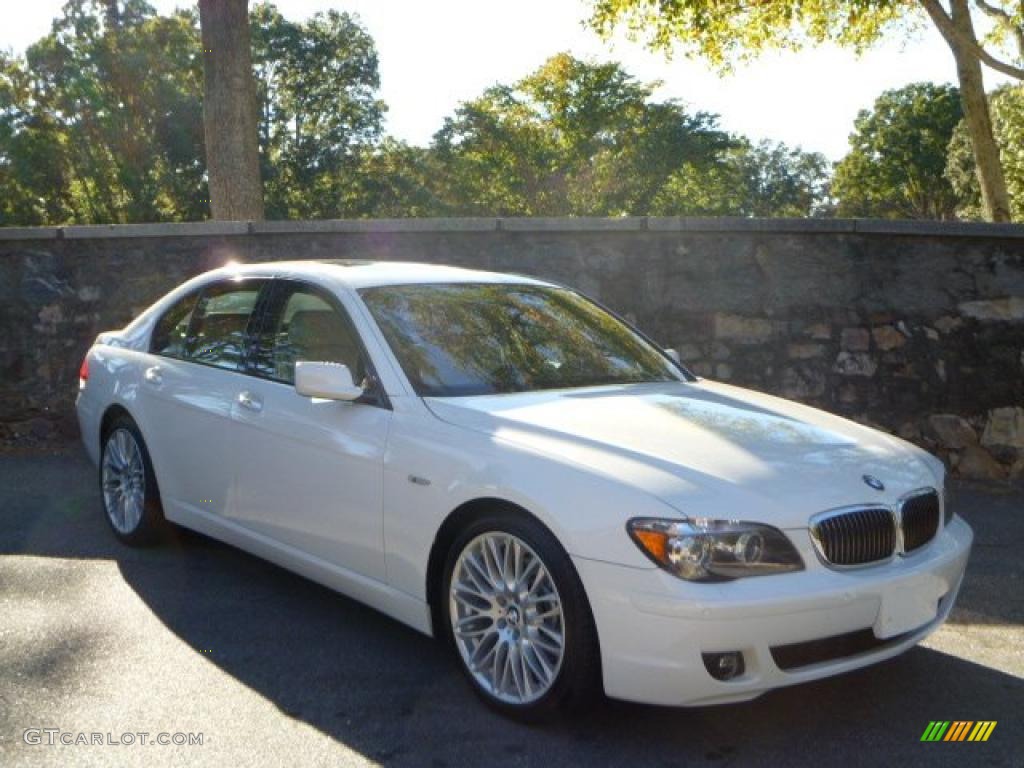 2007 7 Series 750i Sedan - Alpine White / Cream Beige photo #1