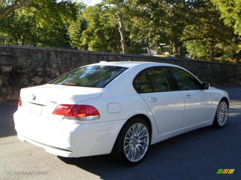 2007 7 Series 750i Sedan - Alpine White / Cream Beige photo #3
