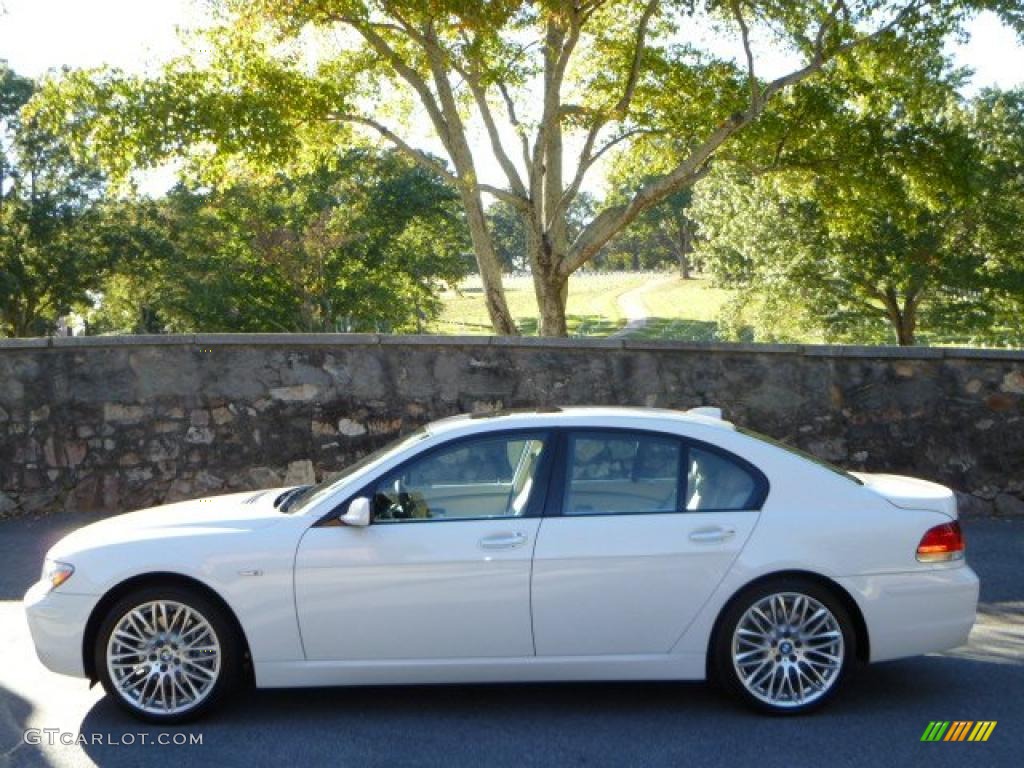 2007 7 Series 750i Sedan - Alpine White / Cream Beige photo #5