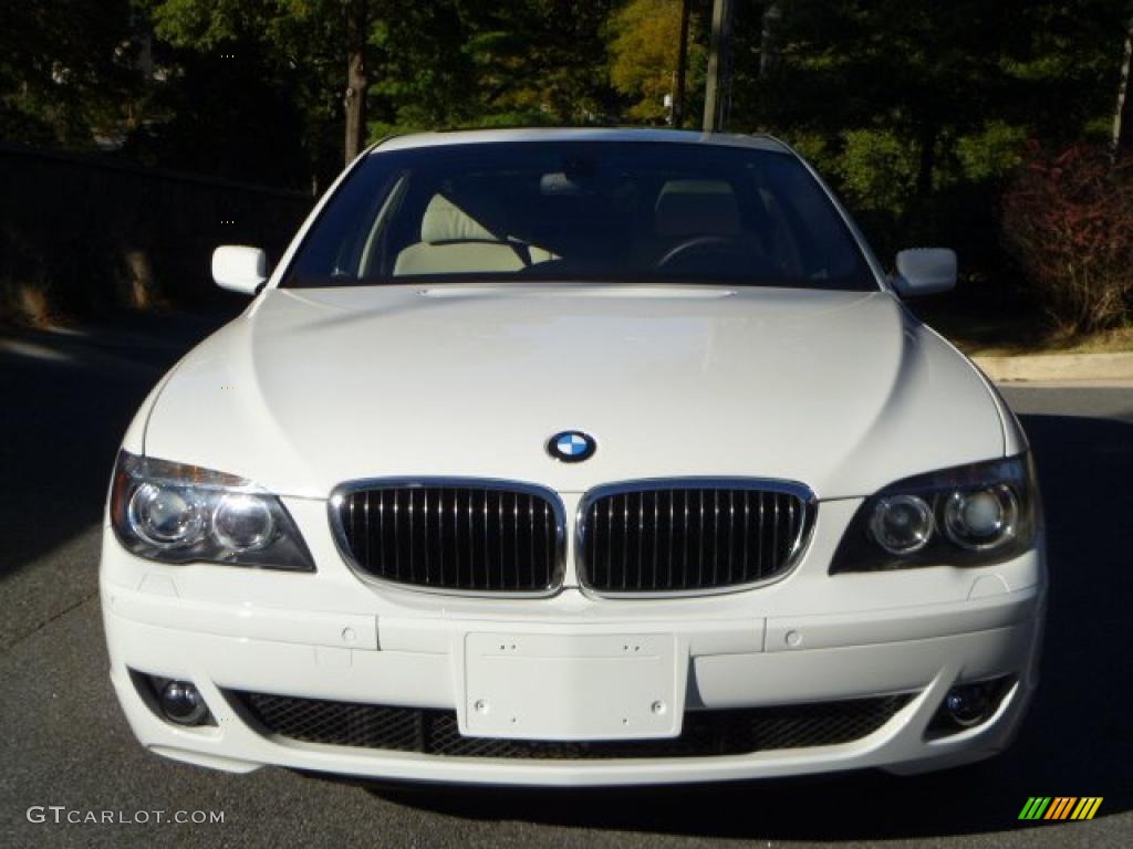 2007 7 Series 750i Sedan - Alpine White / Cream Beige photo #6