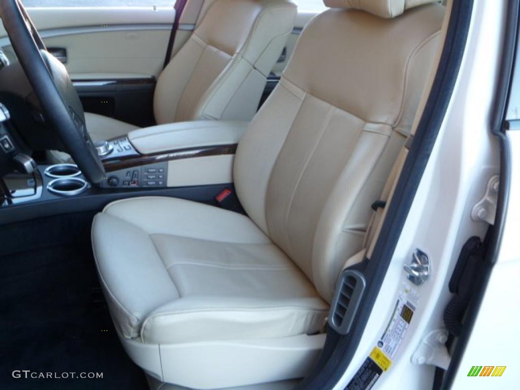 2007 7 Series 750i Sedan - Alpine White / Cream Beige photo #7