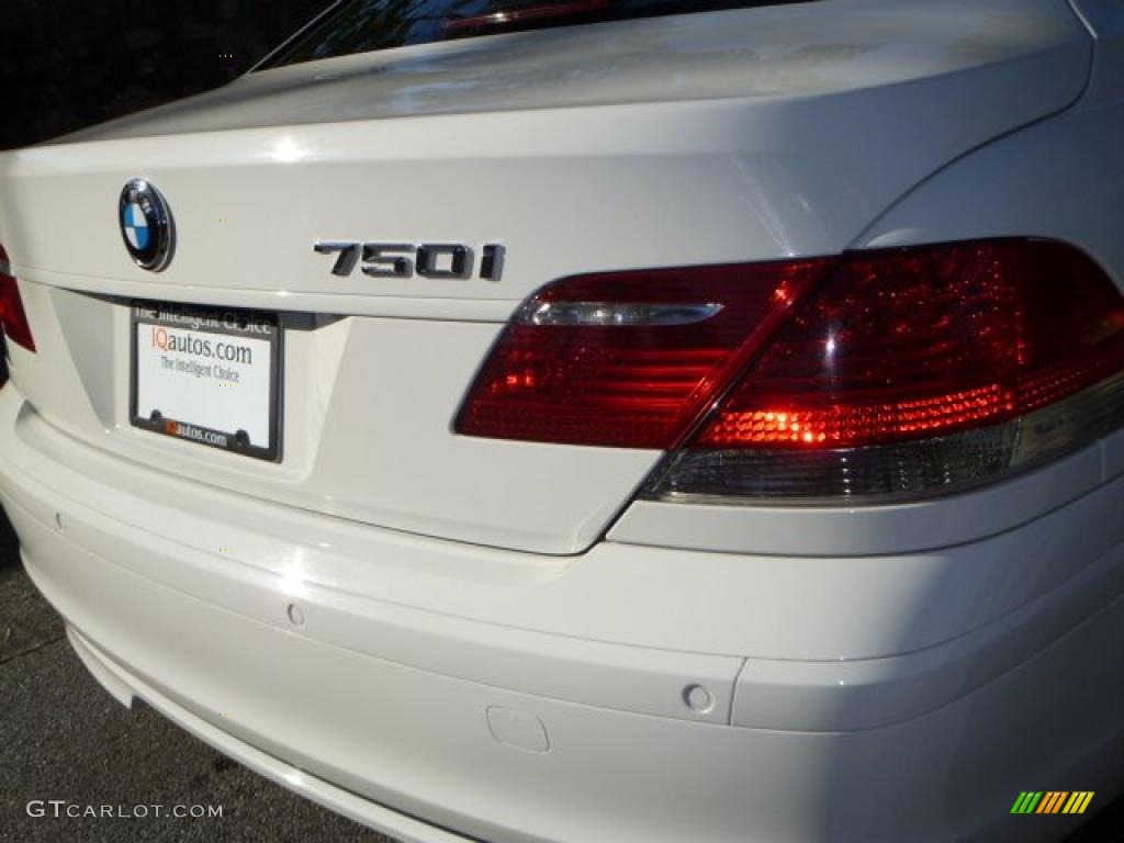 2007 7 Series 750i Sedan - Alpine White / Cream Beige photo #11