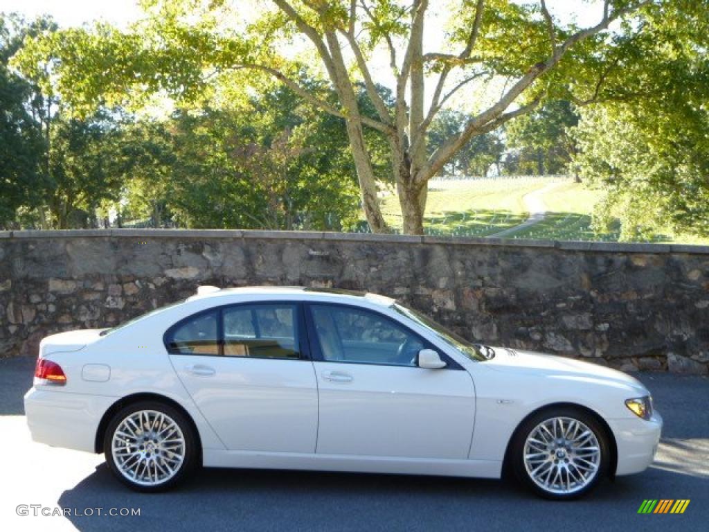 2007 7 Series 750i Sedan - Alpine White / Cream Beige photo #13