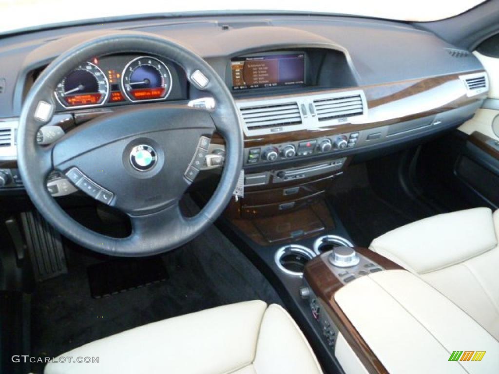 2007 7 Series 750i Sedan - Alpine White / Cream Beige photo #24