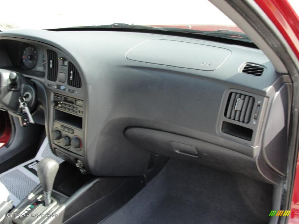2004 Elantra GLS Sedan - Crimson Dark Red / Gray photo #22