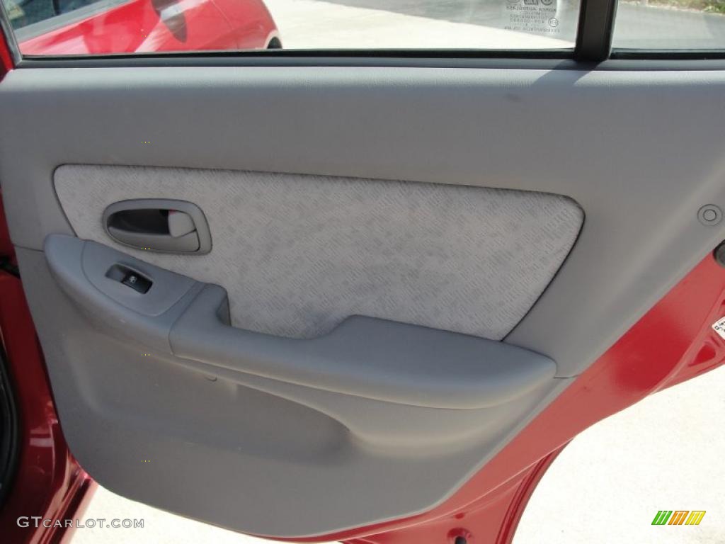 2004 Elantra GLS Sedan - Crimson Dark Red / Gray photo #24