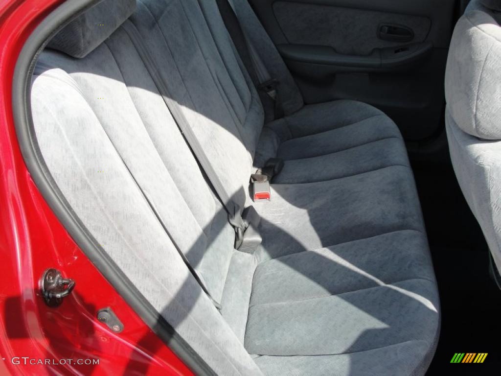 2004 Elantra GLS Sedan - Crimson Dark Red / Gray photo #25