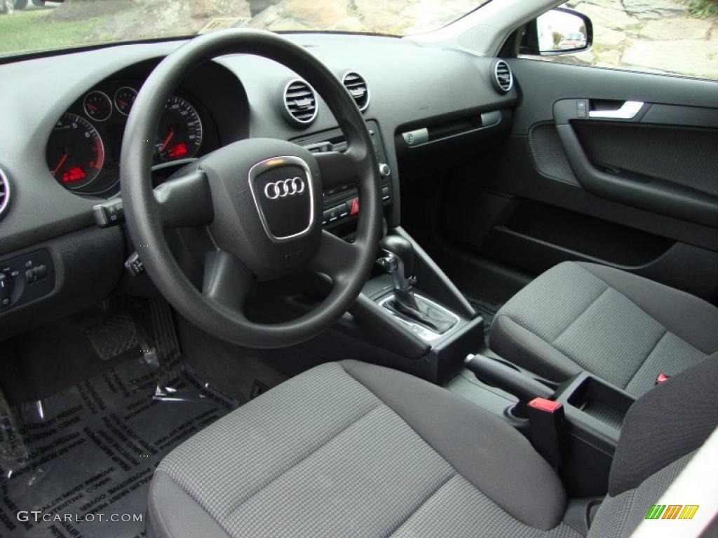 2008 Audi A3 2.0T Black Dashboard Photo #38297203