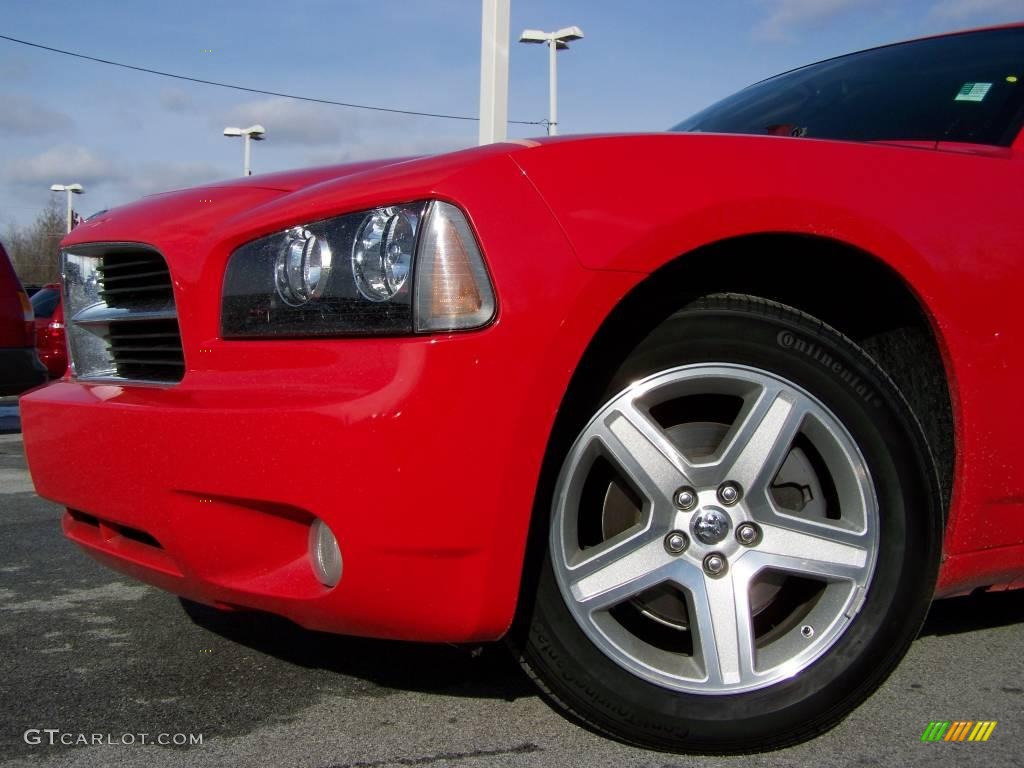 2008 Charger SXT - TorRed / Dark Slate Gray photo #2