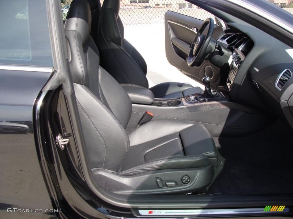 Black Interior 2008 Audi S5 4.2 quattro Photo #38299943