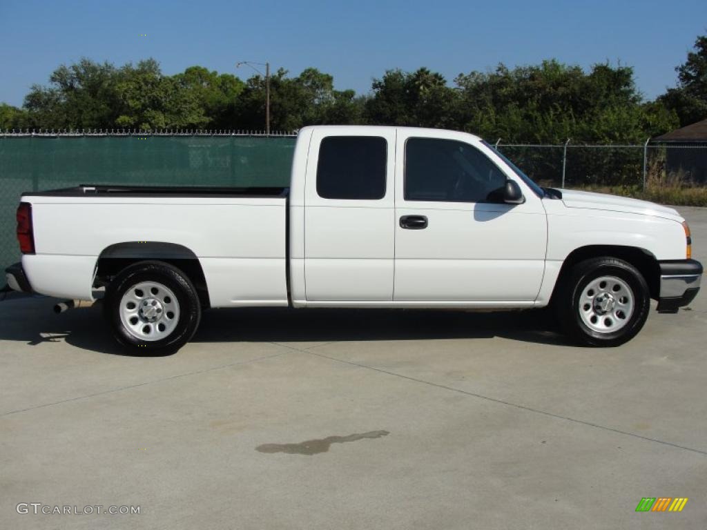 2007 Silverado 1500 Classic Work Truck Extended Cab - Summit White / Dark Charcoal photo #2