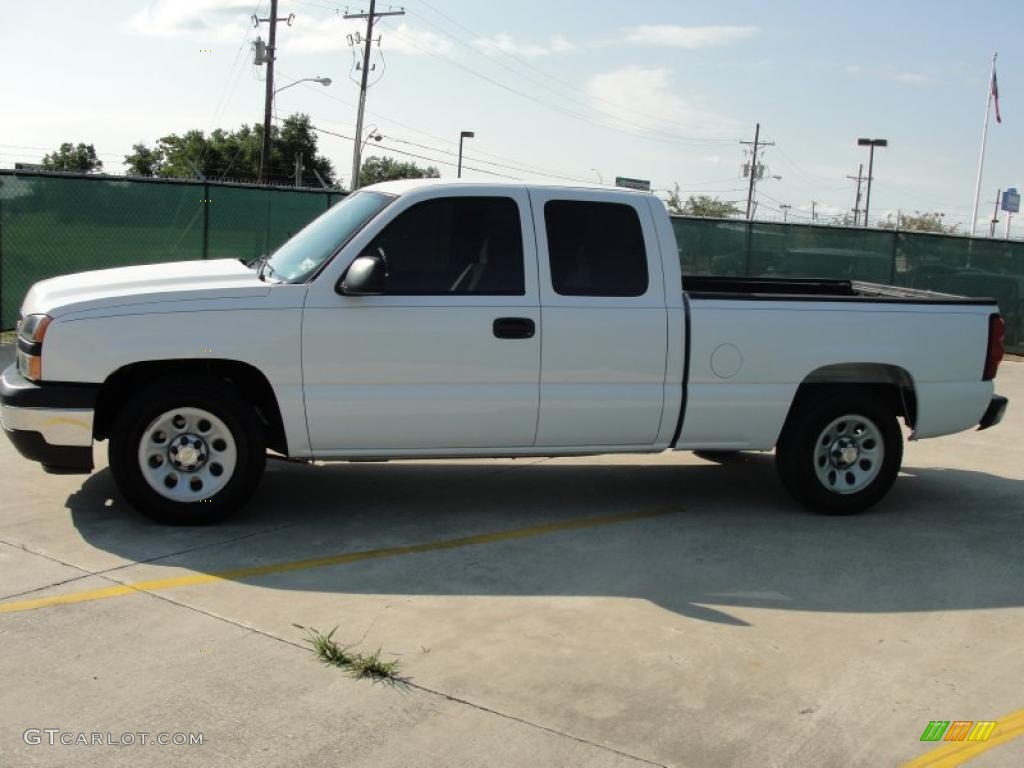 2007 Silverado 1500 Classic Work Truck Extended Cab - Summit White / Dark Charcoal photo #6