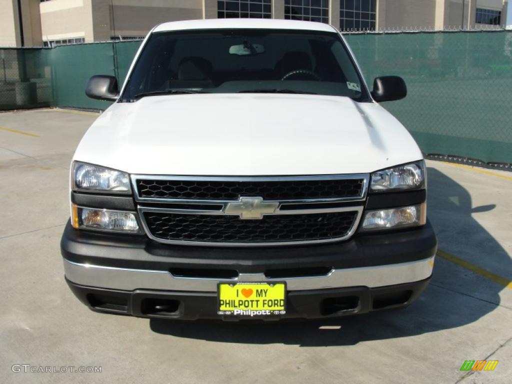 2007 Silverado 1500 Classic Work Truck Extended Cab - Summit White / Dark Charcoal photo #8