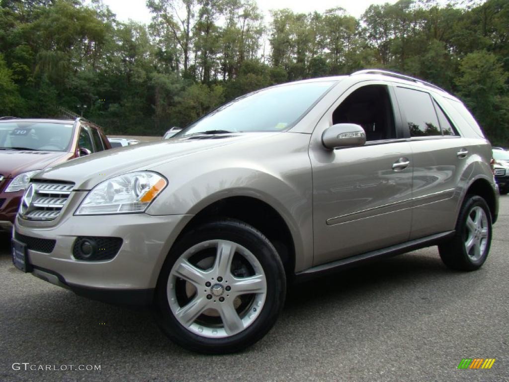 2008 ML 350 4Matic - Pewter Metallic / Black photo #1