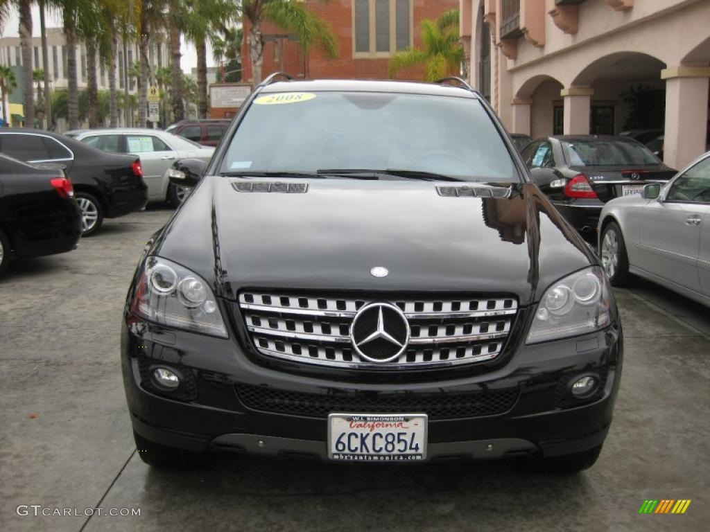 2008 ML 350 4Matic Edition 10 - Obsidian Black Metallic / Macadamia photo #8