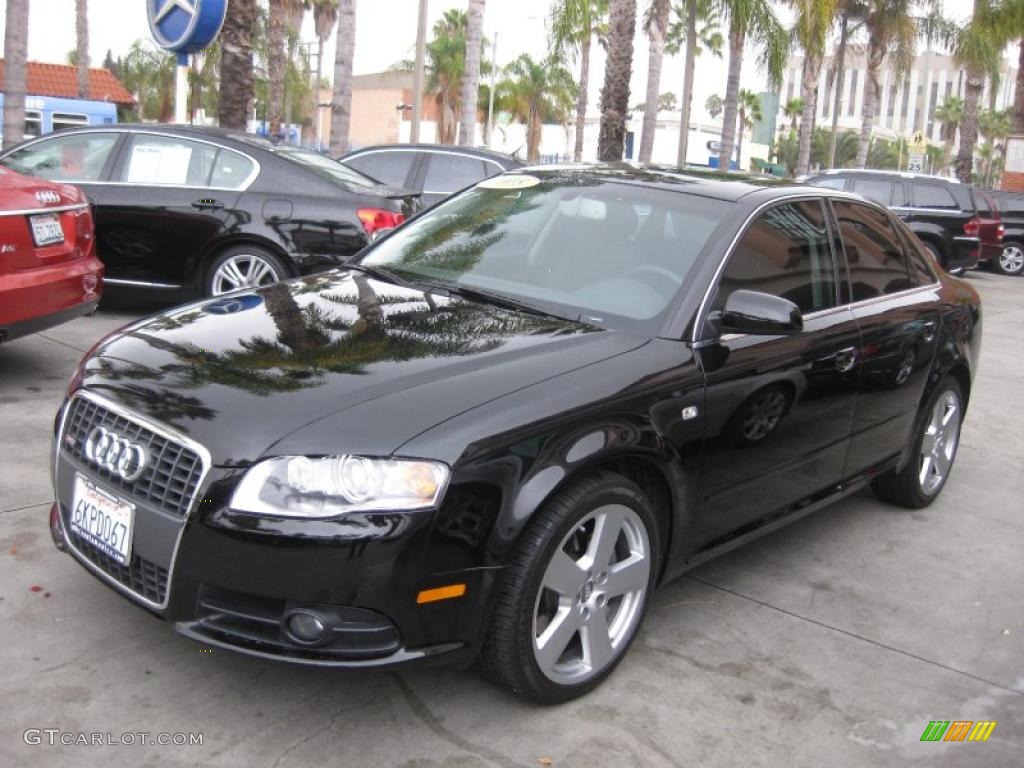 2008 A4 3.2 Quattro S-Line Sedan - Brilliant Black / Black photo #5