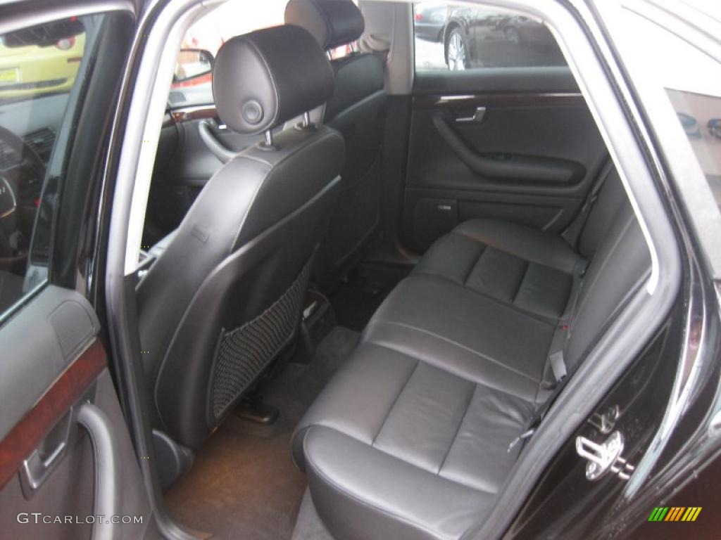 Black Interior 2008 Audi A4 3.2 Quattro S-Line Sedan Photo #38303131