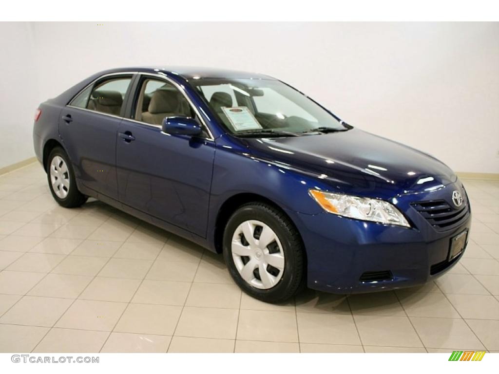 2008 Camry LE - Blue Ribbon Metallic / Bisque photo #1