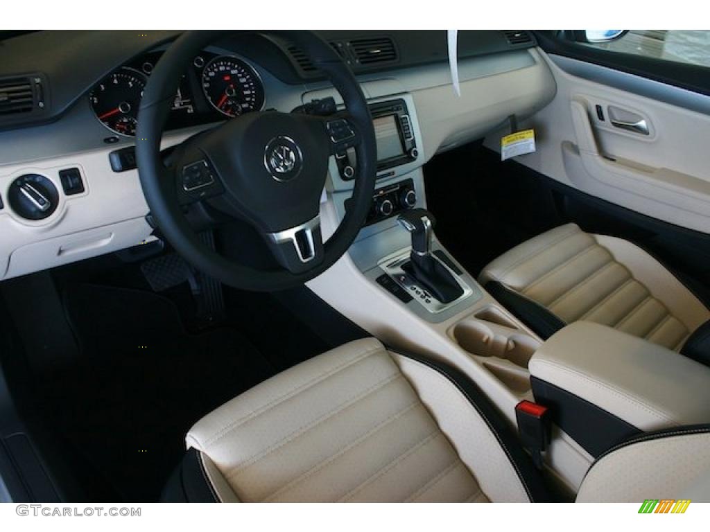 2011 Volkswagen CC Sport Cornsilk Beige/Black Dashboard Photo #38304399