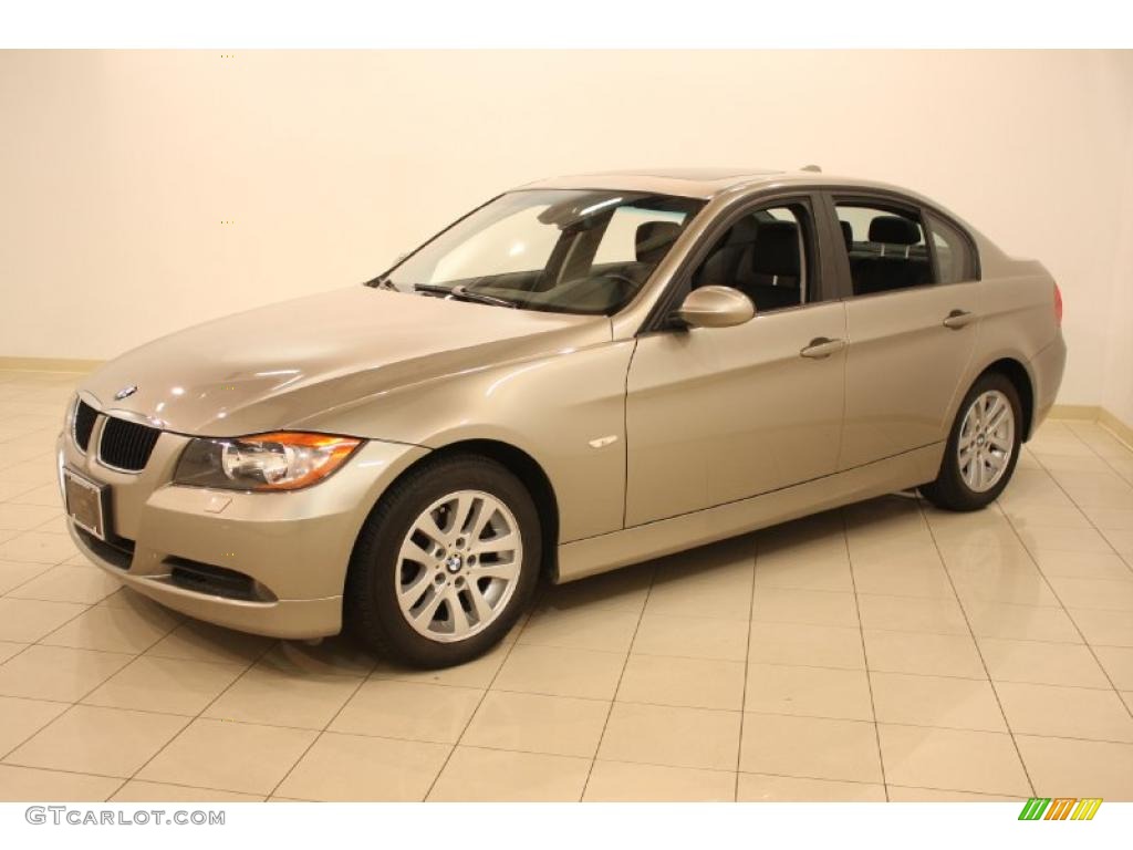 2007 3 Series 328xi Sedan - Platinum Bronze Metallic / Black photo #3