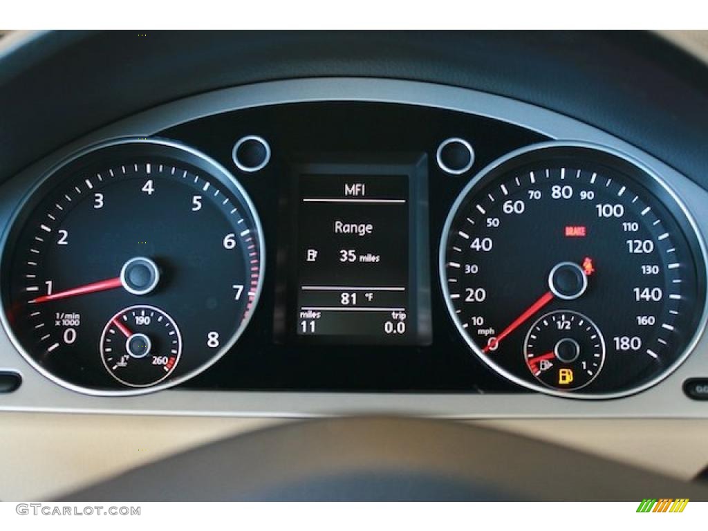 2011 Volkswagen CC Sport Gauges Photo #38304471