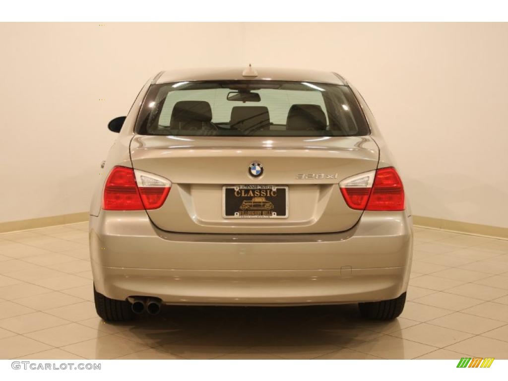 2007 3 Series 328xi Sedan - Platinum Bronze Metallic / Black photo #6