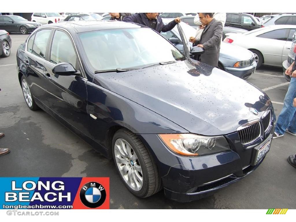 2008 3 Series 335i Sedan - Monaco Blue Metallic / Terra Dakota Leather photo #1
