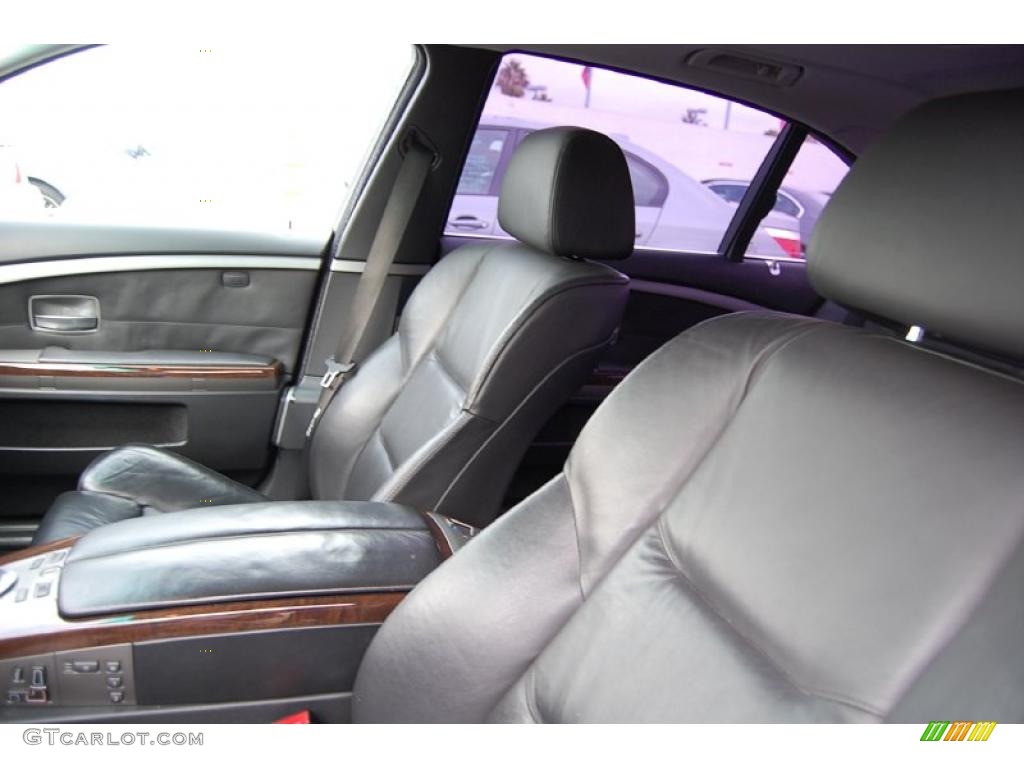 Black/Black Interior 2004 BMW 7 Series 745Li Sedan Photo #38304847