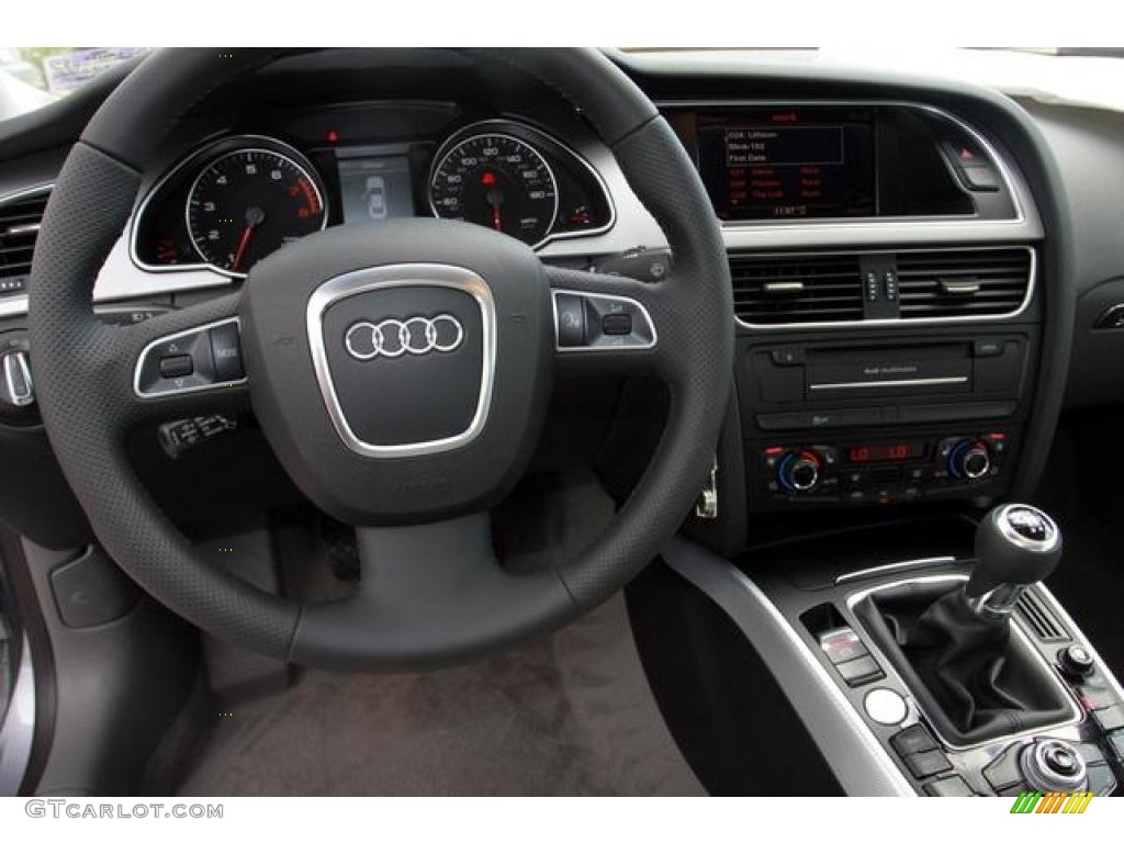 2011 A5 2.0T quattro Coupe - Quartz Grey Metallic / Light Grey photo #9