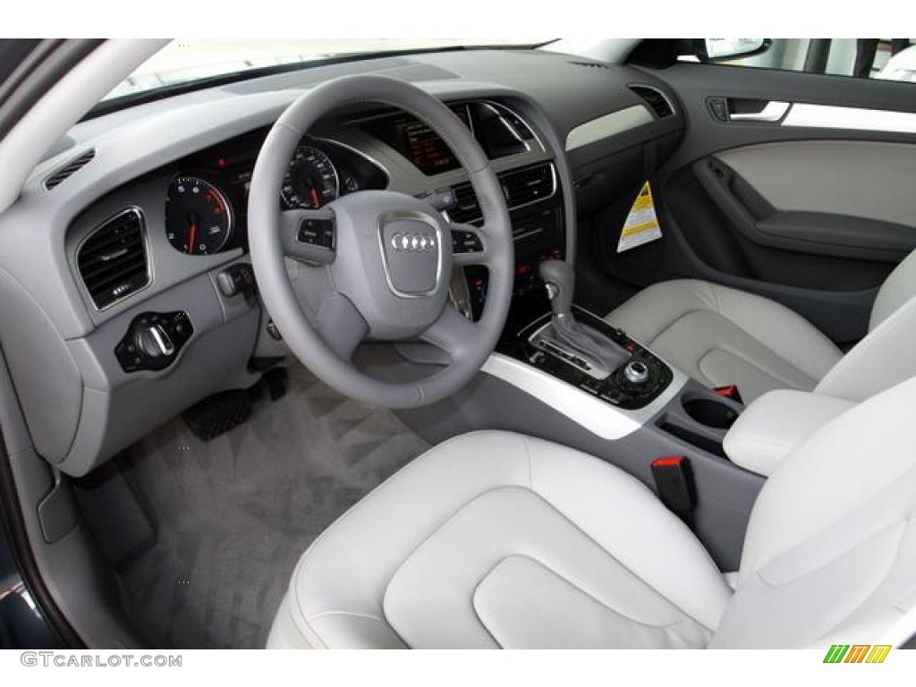 2011 Audi A4 2.0T Sedan Light Gray Dashboard Photo #38305811