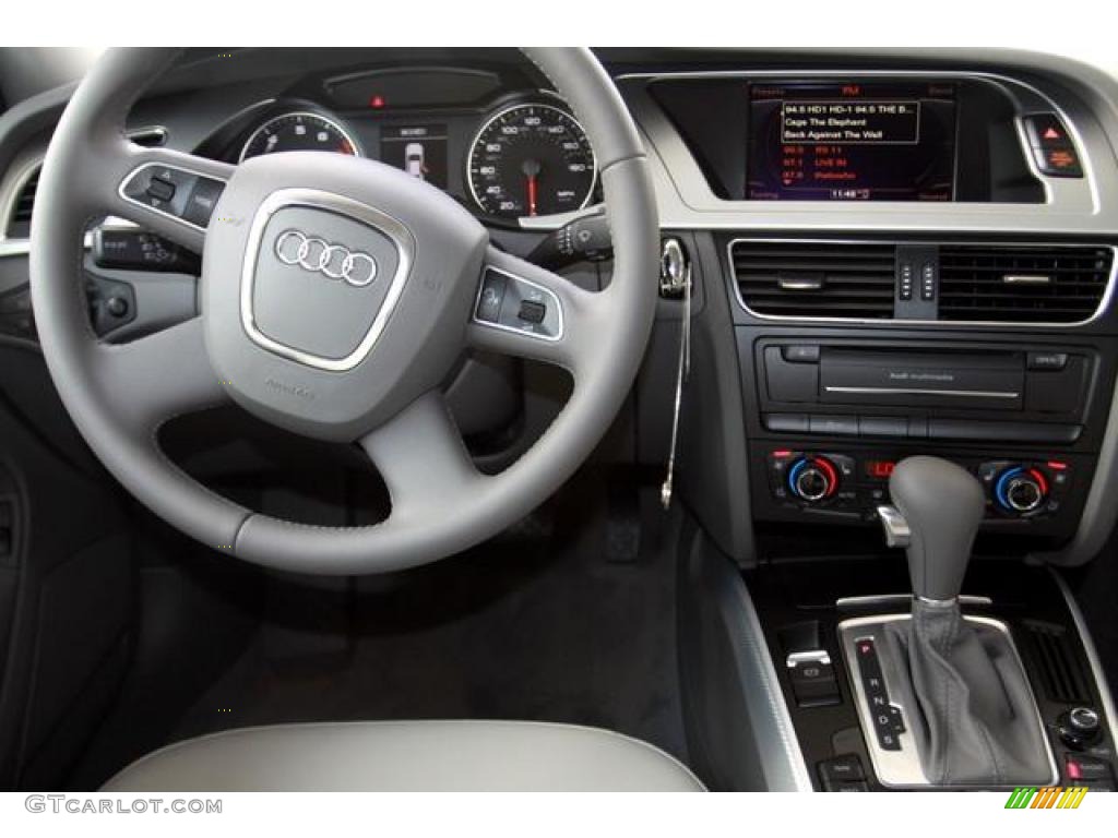 2011 Audi A4 2.0T Sedan Light Gray Dashboard Photo #38305867