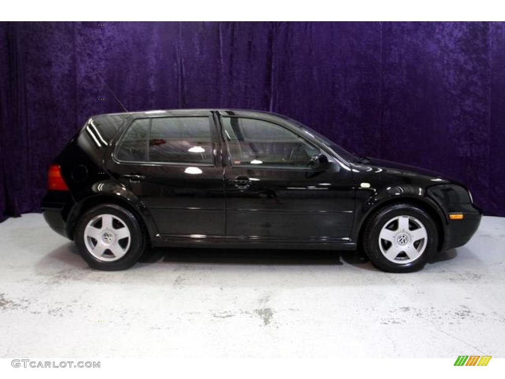 1999 Golf GLS 4 Door - Uni Black / Black photo #3