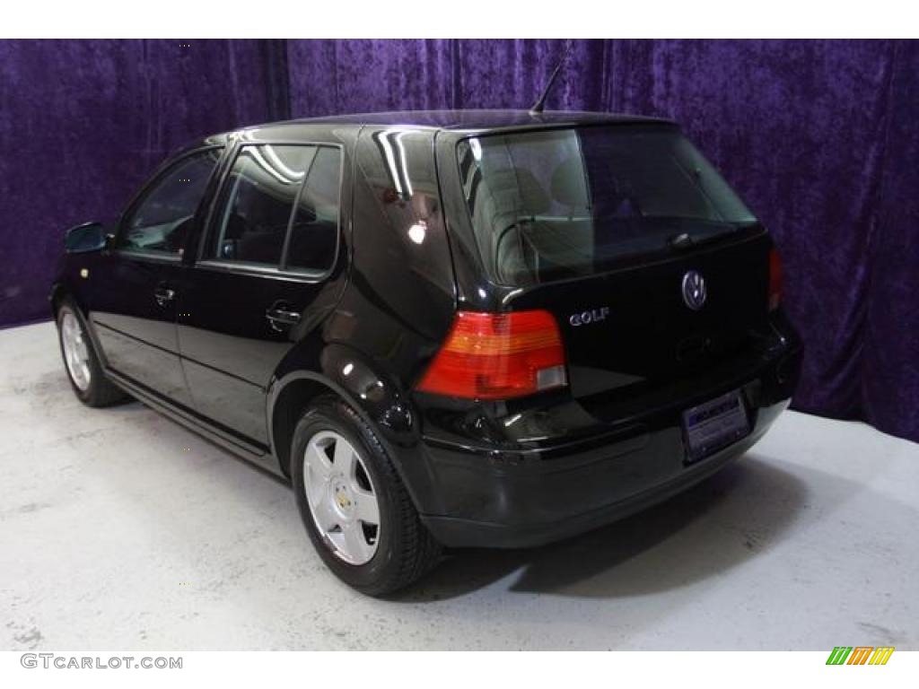 1999 Golf GLS 4 Door - Uni Black / Black photo #4