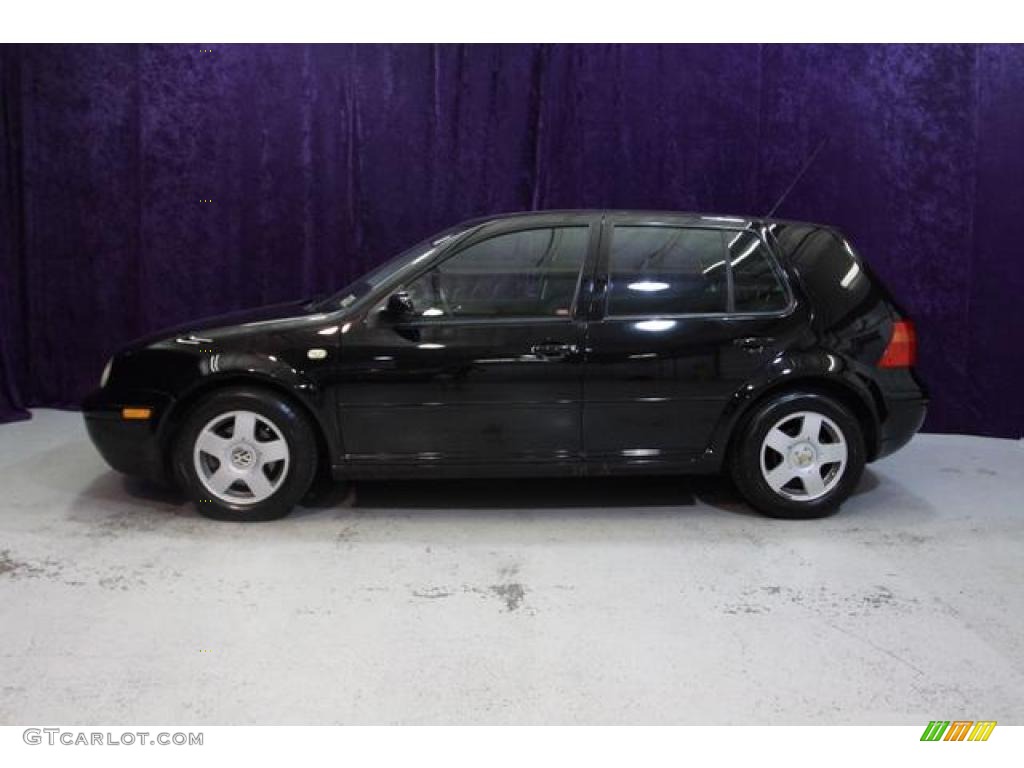 1999 Golf GLS 4 Door - Uni Black / Black photo #5