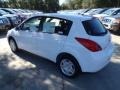 2011 Fresh Powder White Nissan Versa 1.8 S Hatchback  photo #3