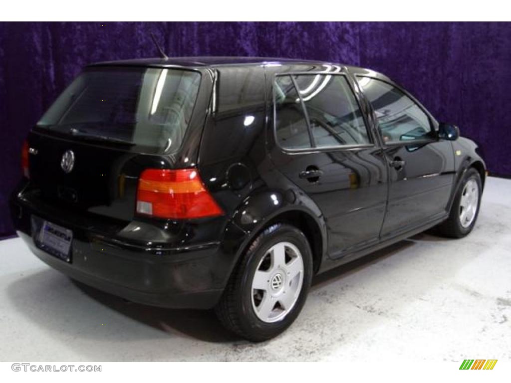 1999 Golf GLS 4 Door - Uni Black / Black photo #24
