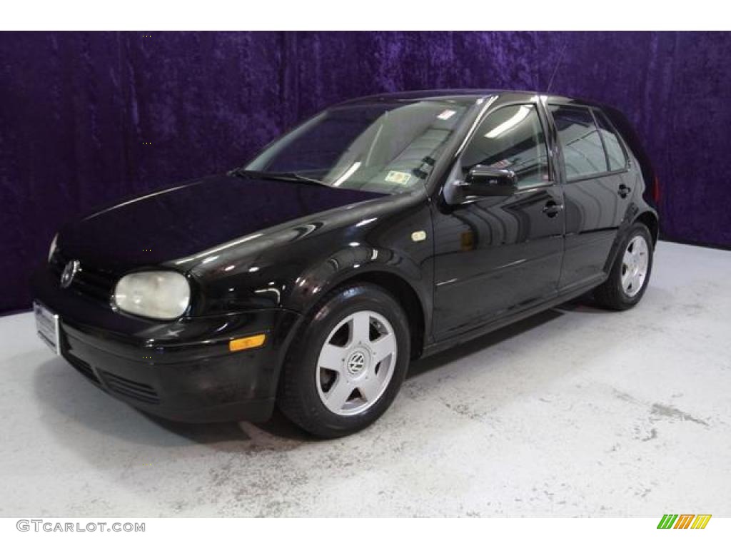 1999 Golf GLS 4 Door - Uni Black / Black photo #28