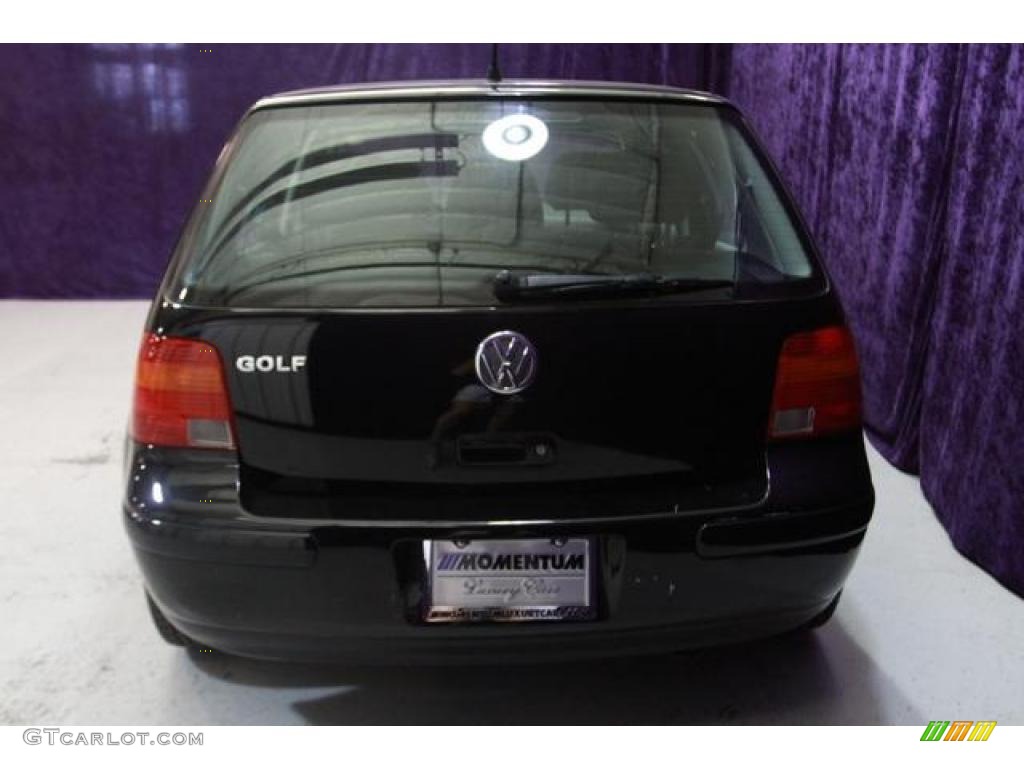 1999 Golf GLS 4 Door - Uni Black / Black photo #29