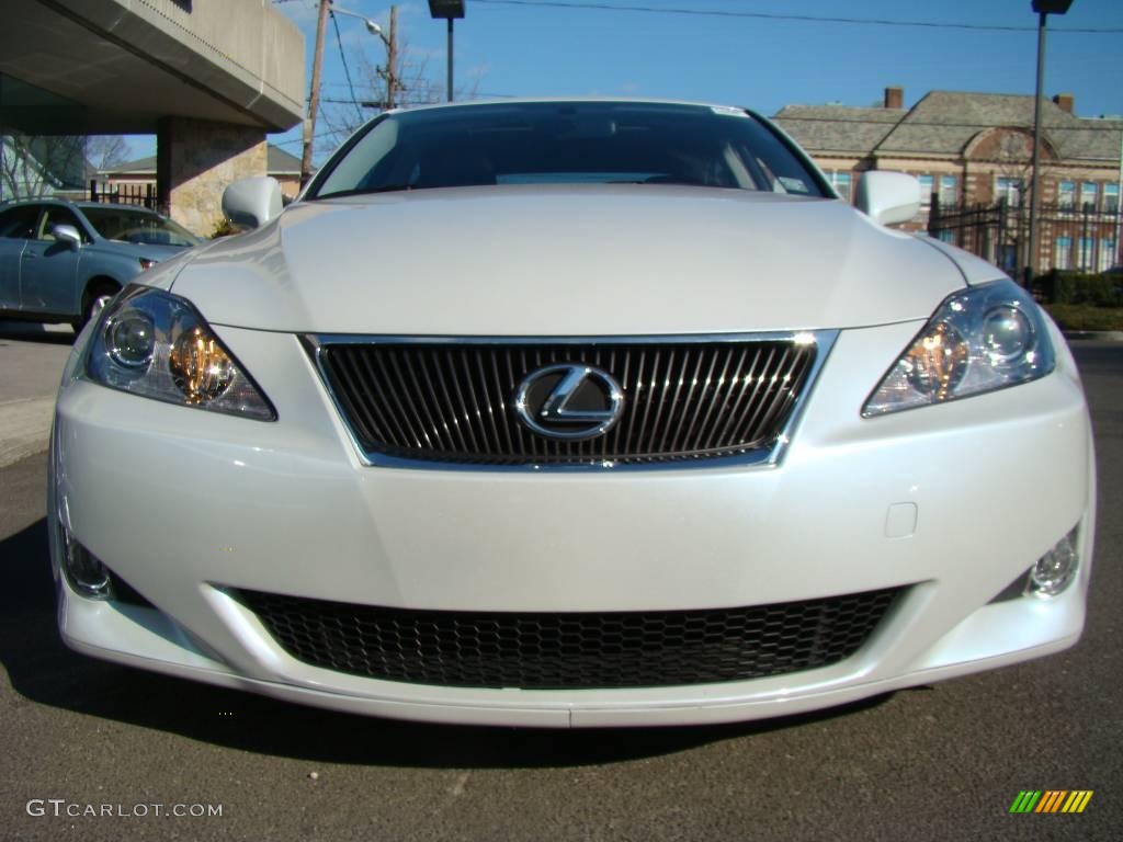2008 IS 250 AWD - Glacier Frost Pearl / Black photo #2