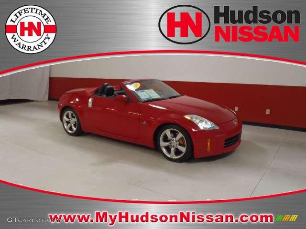 2008 350Z Grand Touring Roadster - Nogaro Red / Charcoal photo #1
